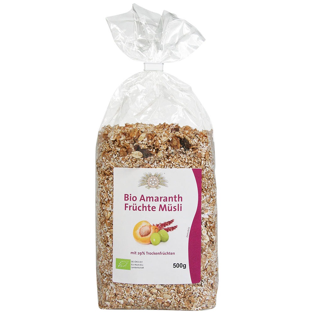 Bio Amaranth Fruchte Musli Mehl Aus Der Hainmuhle